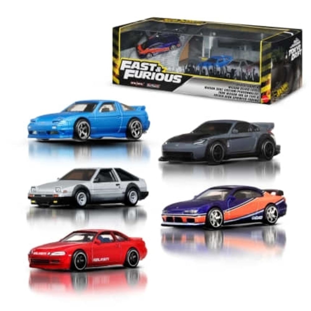 Fast & Furious Tokyo Drift Bundle Of 5 1:64 Scale Hot Wheels Cars Premium